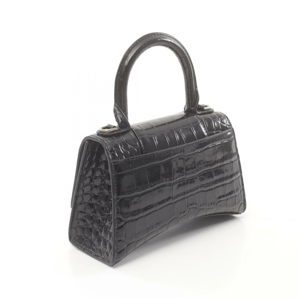 Balenciaga HOURGLASS XS Handbag Leather Black - Picture 2 of 4